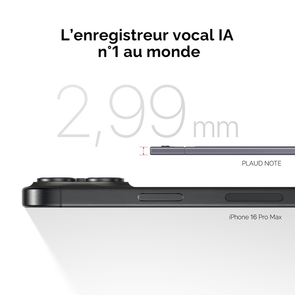 Enregistreur vocal PLAUD NOTE AI | Lot de 6
