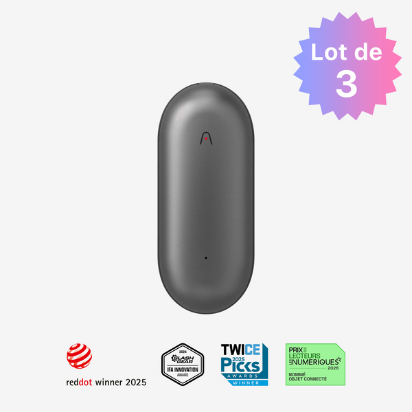 PLAUD NotePin Enregistreur vocal AI portable ｜ Lot de 3
