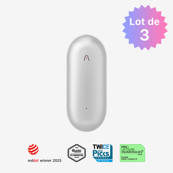 PLAUD NotePin Enregistreur vocal AI portable ｜ Lot de 3
