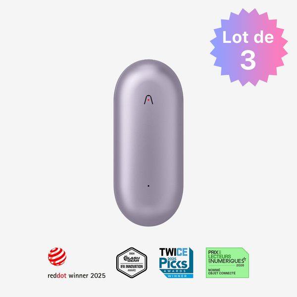 PLAUD NotePin Enregistreur vocal AI portable ｜ Lot de 3

